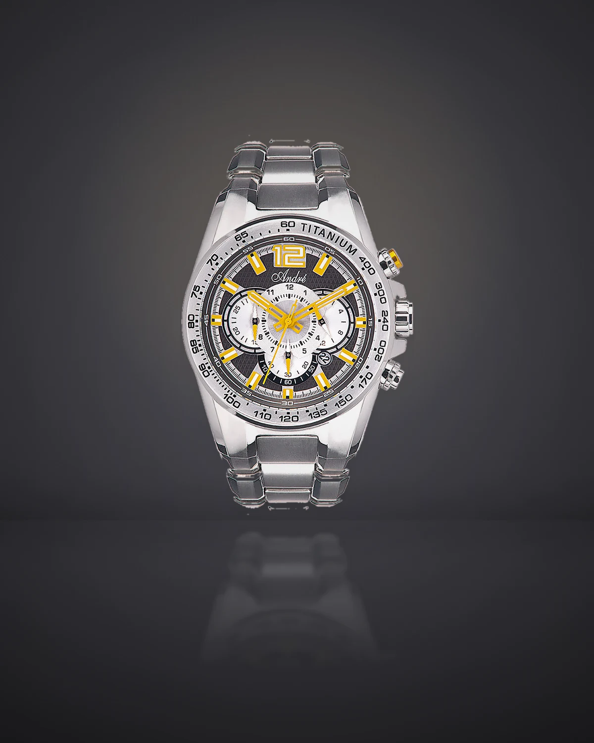 Reloj André deportivo con caja en titanio, referencia 33379H